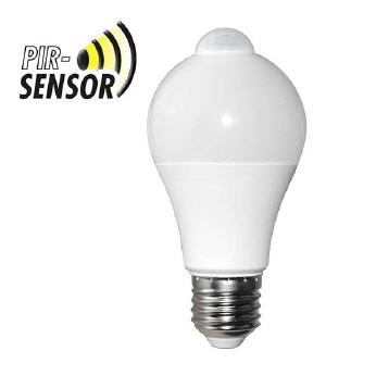 LED Sensor A60 opal 8,8W-810lm-E27/827